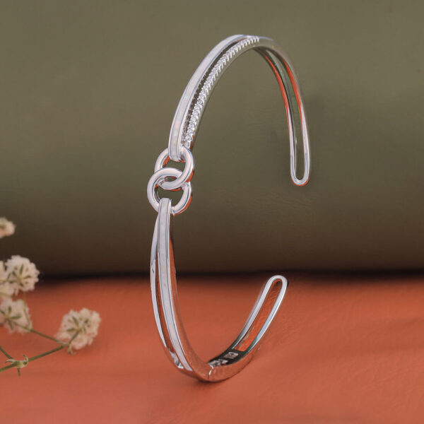MELANO 925 Silver Double Ring Bracelet For Womens | Womens Silver Kada