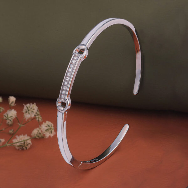 MELANO 925 Silver Enamel Kada Bracelet For Womens | Womens Silver Kada
