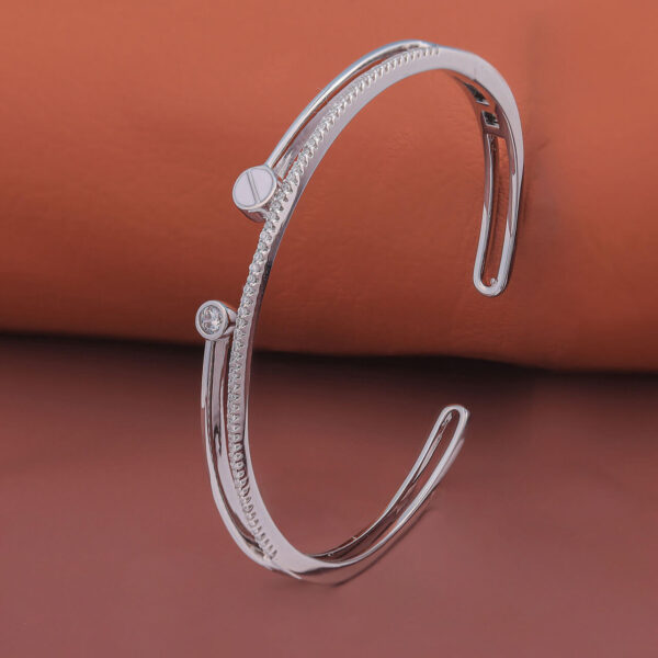 MELANO 925 Silver Scrow Openable Bracelet For Womens | Womens Silver Kada
