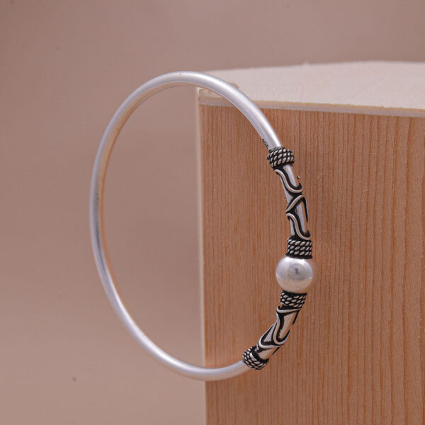 MELANO 925 Sterling Silver Oxidised Bangles Gift for Her