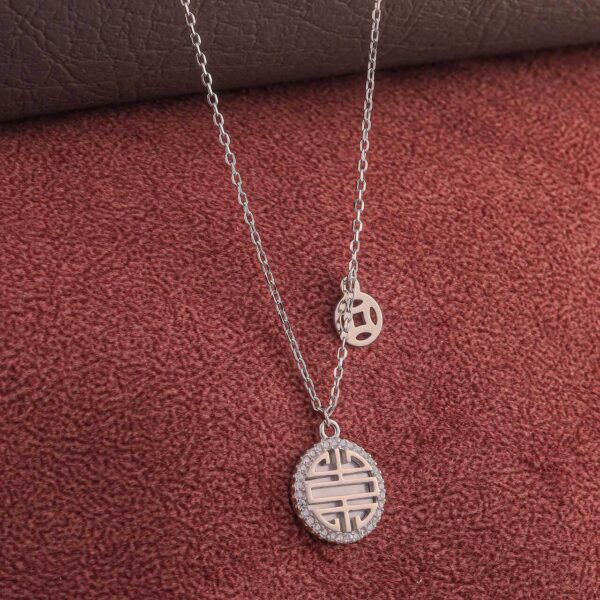 MELANO 925 Sterling Silver Unique Charm  Necklace | Rhodium Plated Gift for Her