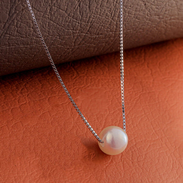 MELANO 925 Sterling Silver Stylish Round Charm Necklace | Rhodium Plated Gift for Her