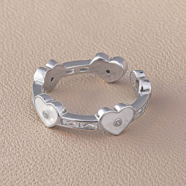 MELANO 925 Sterling Silver Heart Shape Ring Gift for Her