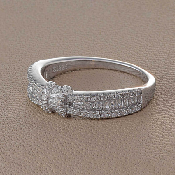 MELANO 925  Silver Unique Diamond Ring Gift for Her
