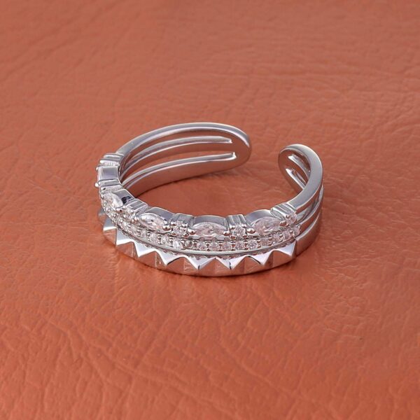 MELANO 925 Sterling Silver Zinzag Ring Gift for Her