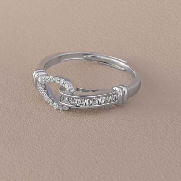 MELANO 925 Sterling Silver Cross Diamond Ring Gift for Her