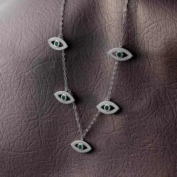 Melano 925 Silver Eyes Constellation Chain Necklace Crafted Party Wear for Her