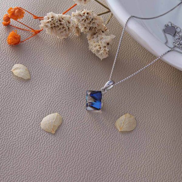 MELANO 925 Silver Mystic Prism Pendant For Womens | 925 Silver Chain Pendant