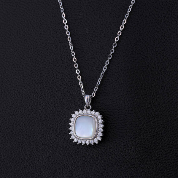 MELANO 925 Sterling Silver Italian Stylish Pendant With Chain | Rhodium Plated Gift for Her