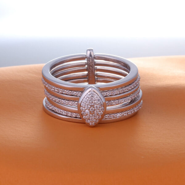 MELANO Pure 925 Sterling Silver Round Stylish Italian Ring