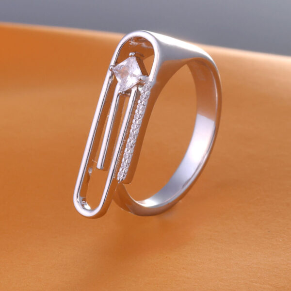 MELANO Pure 925 Sterling Silver New Square Stylish Italian Ring