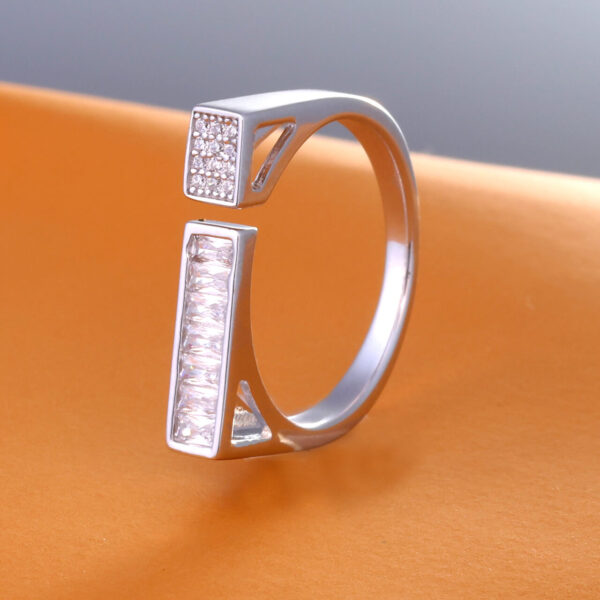 MELANO Pure 925 Sterling Silver Square Stylish Italian Ring
