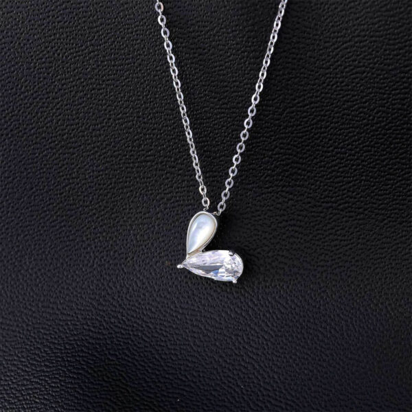 MELANO 925 Sterling Silver Italian Heart Pendant Chain Necklace