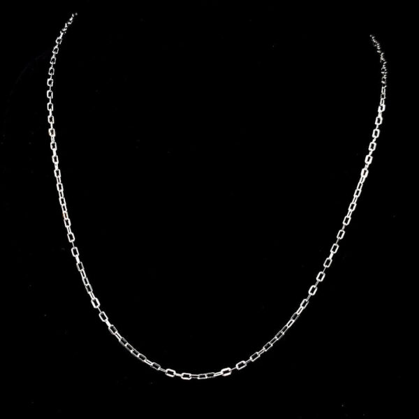 MELANO 925 Sterling Silver Square Chain, Set Rose Gold Rhodium Plated, Gift for Her