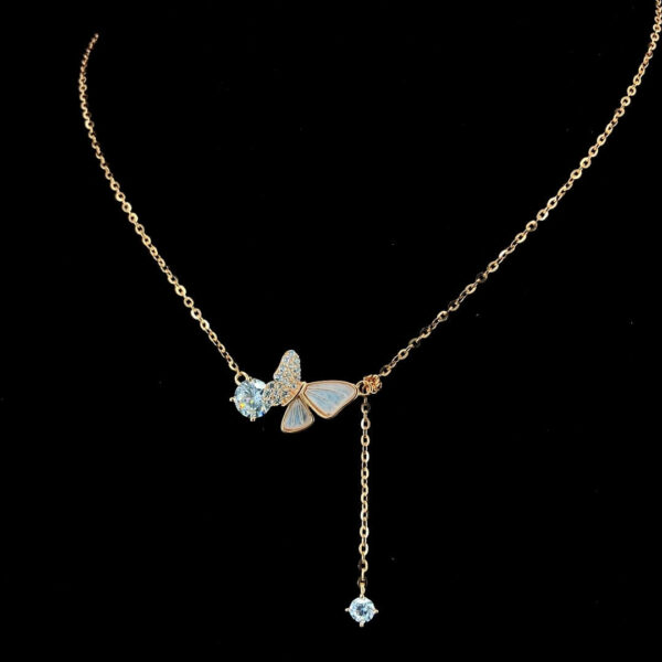 MELANO 925 Sterling Silver Butterfly Pendant, Original Rhodium Plated, Gift for Her