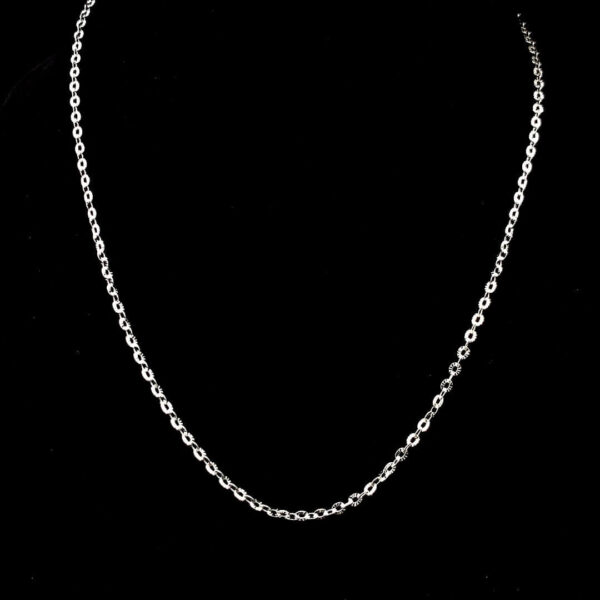 MELANO 925 Sterling Silver Cable Chain, Set Rose Gold Rhodium Plated, Gift for Her