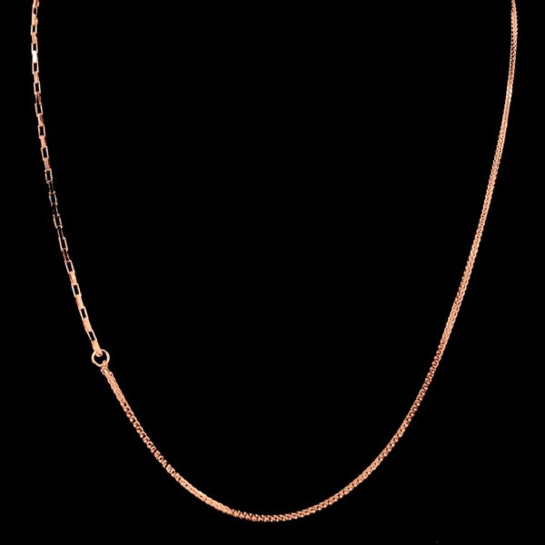 MELANO 925 Sterling Silver Chain Jewellery, Set Rose Gold Rhodium Plated, Gift for Her