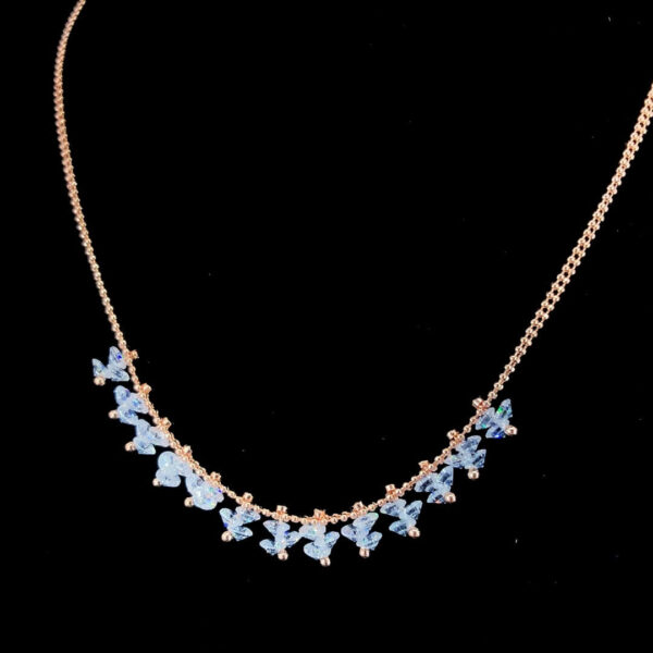 MELANO 925 Sterling Silver Water Necklace, Original Rhodium Plated, Gift for Her