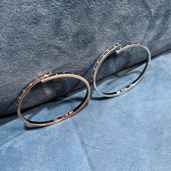 MELANO 925 Silver and Rose gold Unique styllish Italian Round Kada For Womens | Womens Silver Kada