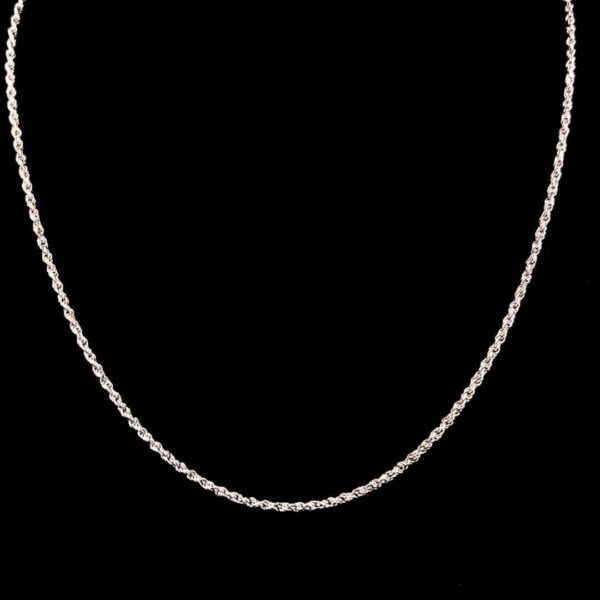 MELANO 925 Sterling Silver Chain, Set Rhodium Plated, Swiss Zirconia Gift for Her