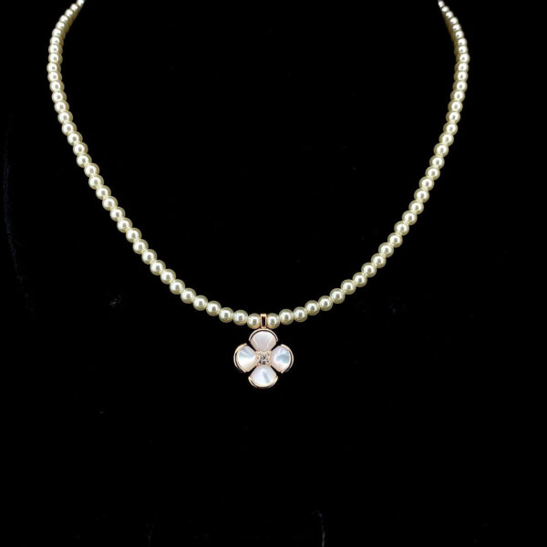 MELANO 925 Sterling Silver Pearl Mala Necklace With Pendant, Original Rhodium Plated, Gift for Her