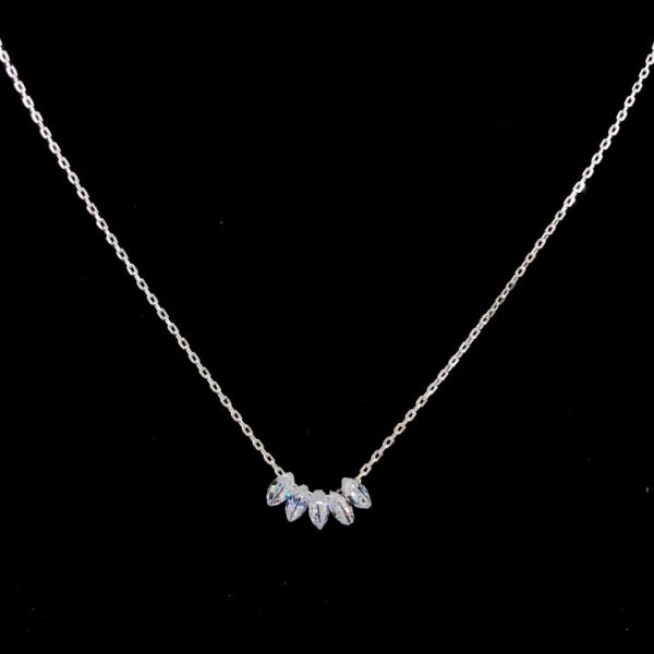 MELANO 925 Sterling Silver Water Diamond Pendant Jewellery, Set Rose Gold Rhodium Plated, Gift for Her