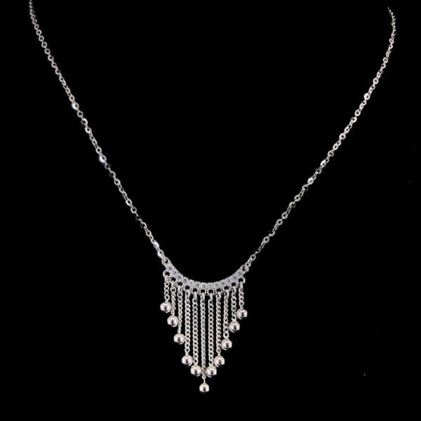MELANO 925 Sterling Silver Elegance Necklace, Original Rhodium Plated, Gift for Her