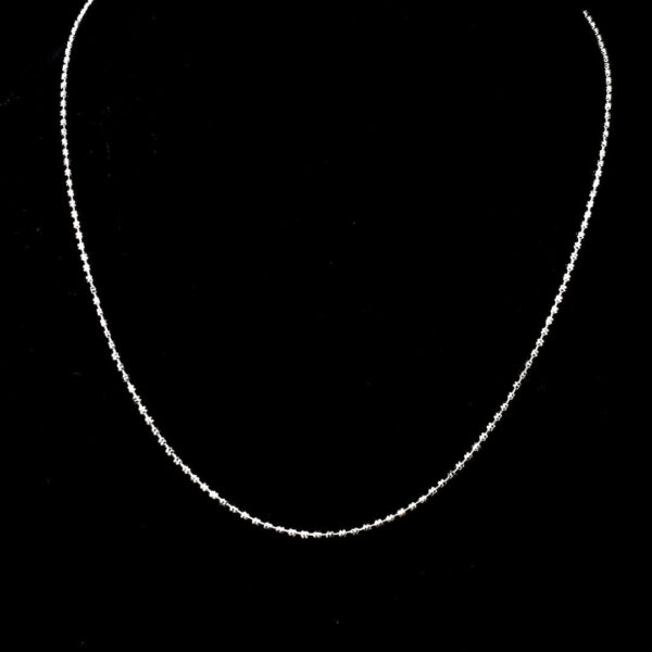 MELANO 925 Sterling Silver Round Shape Mala, Original Rhodium Plated, Gift for Her